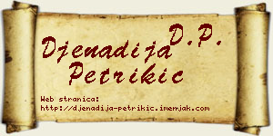 Đenadija Petrikić vizit kartica